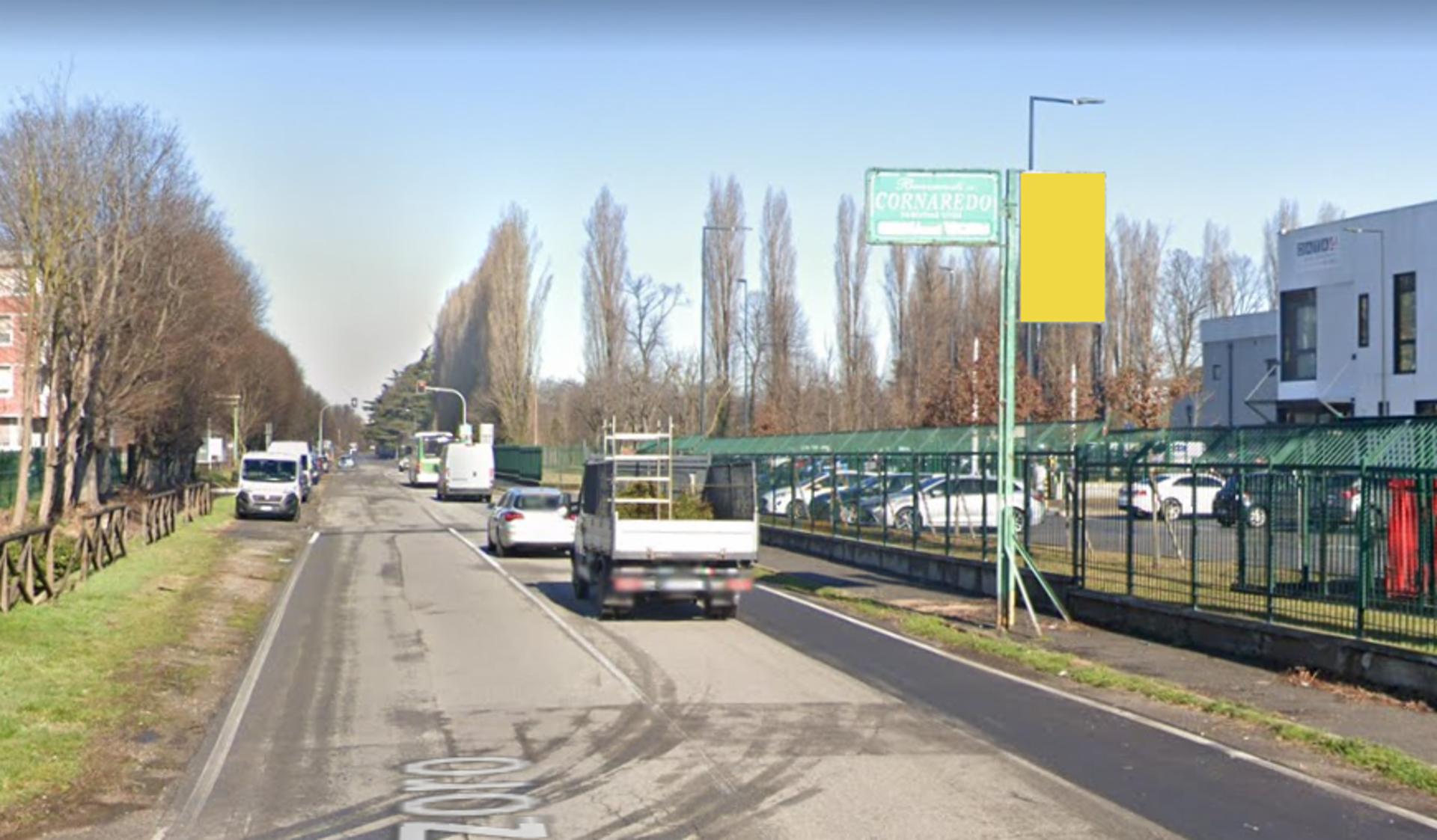 Impianto CARTELLONISTICA a Cornaredo, in zona Il Castelletto