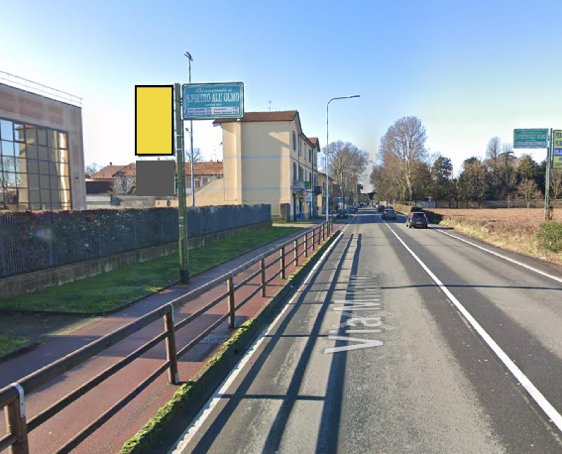 Impianto CARTELLONISTICA a Cornaredo, in zona Opificio del Gusto