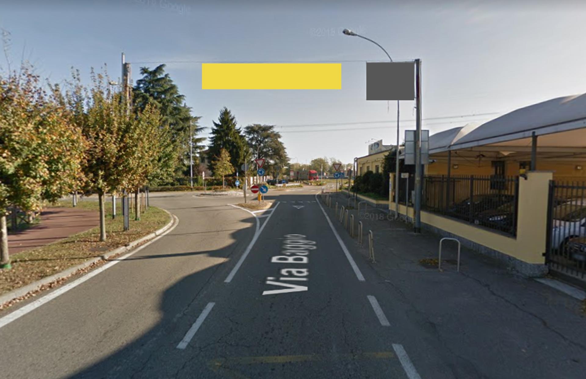Impianto STRISCIONE a Cusago, in zona Viridea Ristorantente