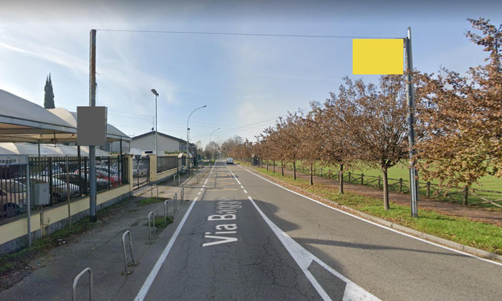 Impianto STRISCIONE a Cusago, in zona Viridea Ristorantente