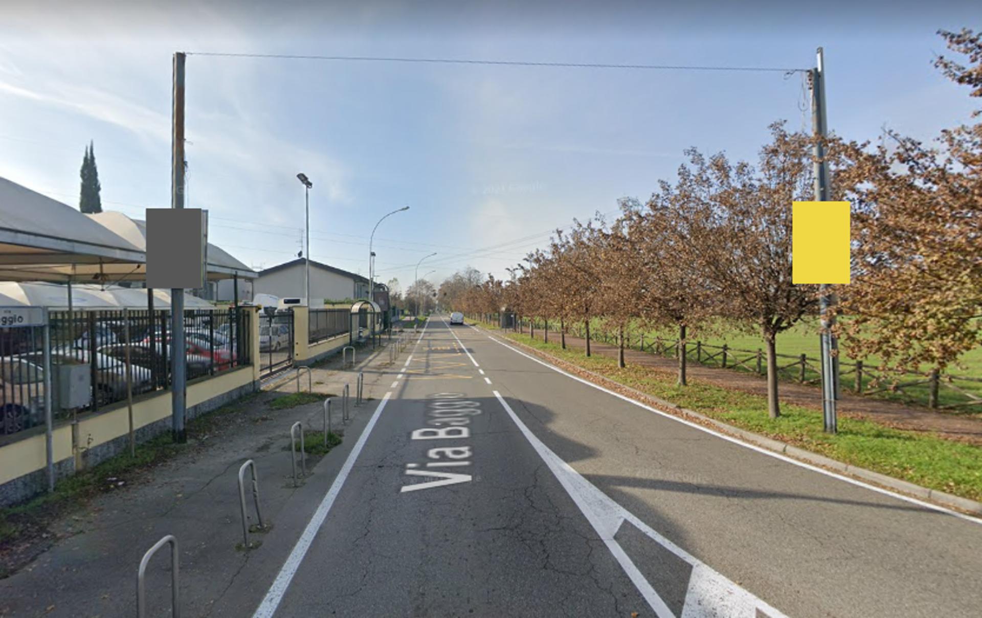 Impianto POLE MEDIA a Cusago, in zona Viridea Ristorantente