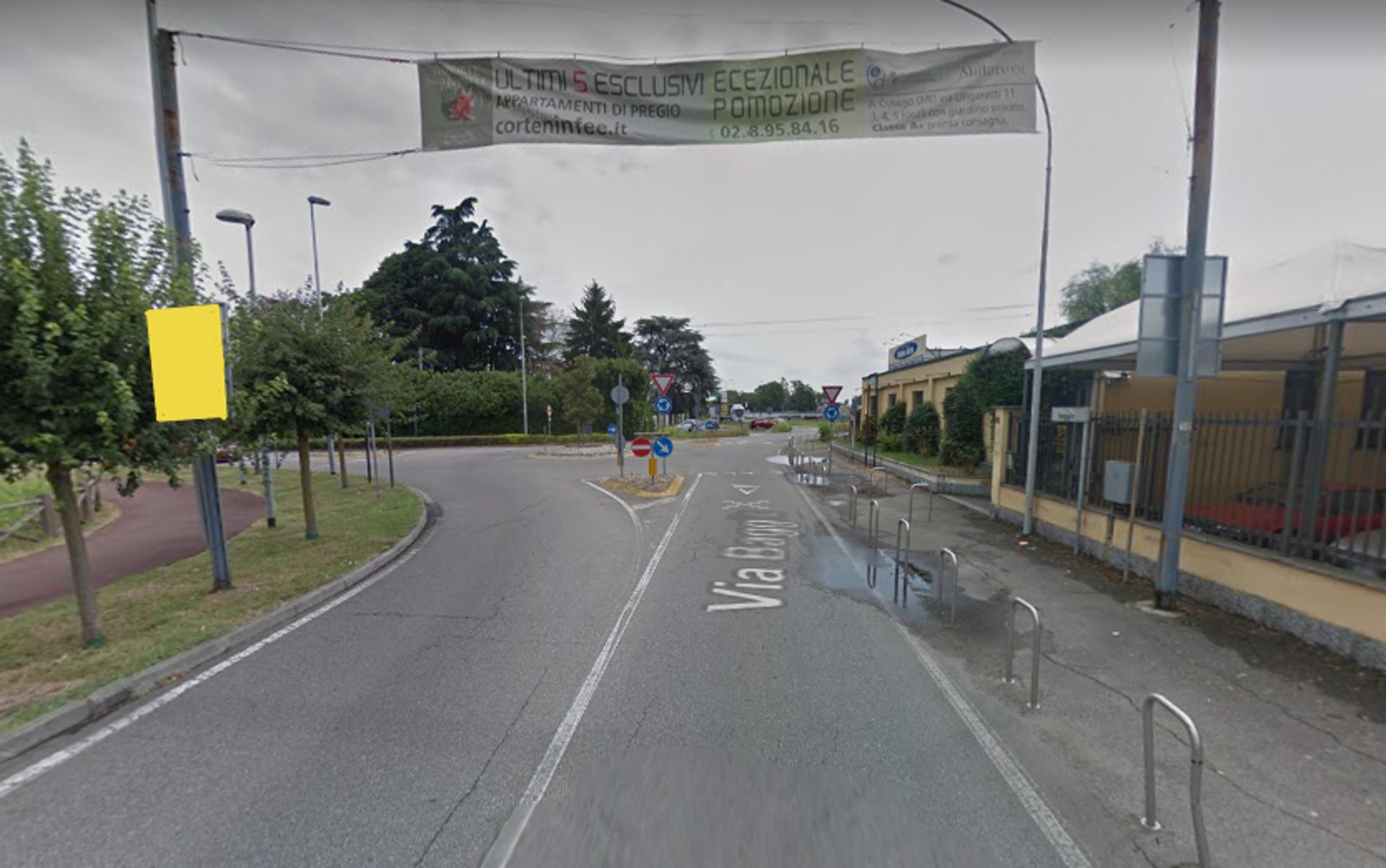 Impianto POLE MEDIA a Cusago, in zona Viridea Ristorantente