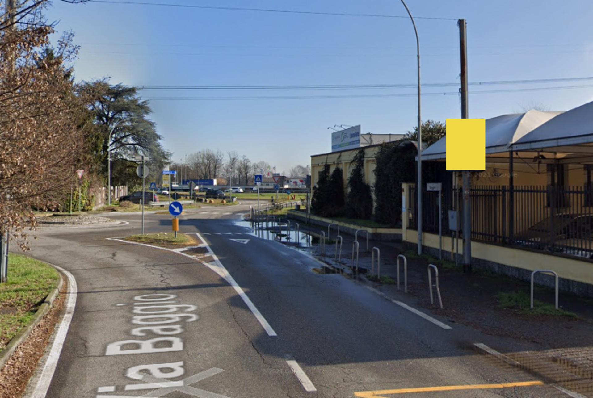 Impianto POLE MEDIA a Cusago, in zona Viridea Ristorantente