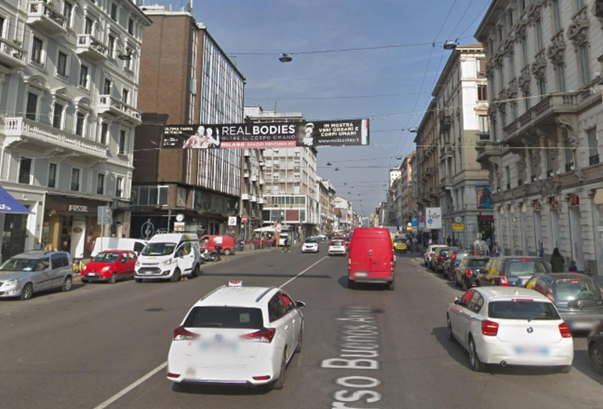 Impianto STRISCIONE a Milano, in zona Casa Galimberti