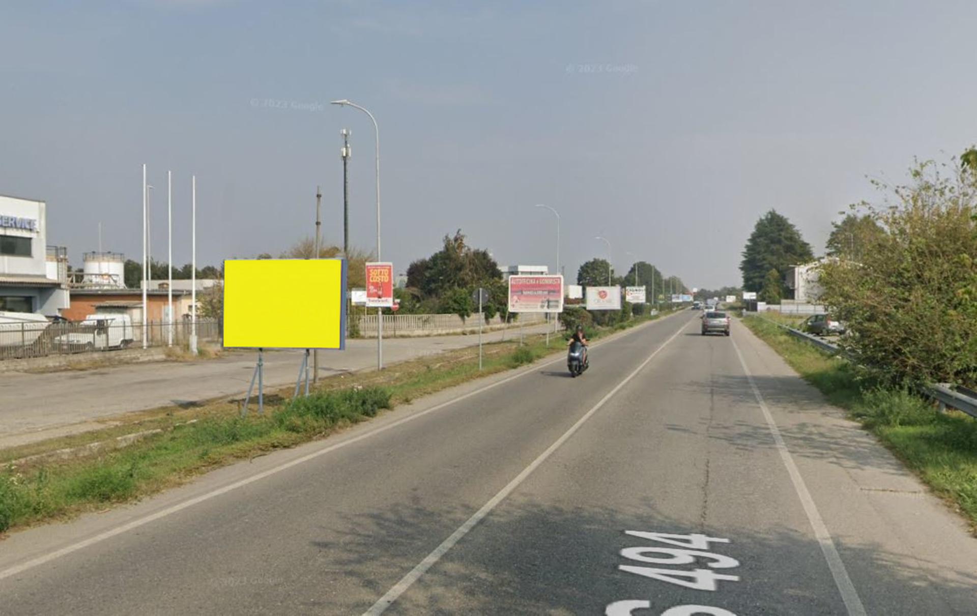 Impianto CARTELLONISTICA a Vigevano, in zona Q8