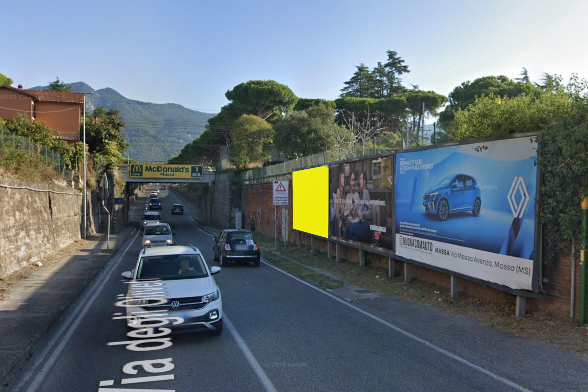 Impianto a VIA OLIVETI DEGLI 3' IMPIANTO SENSO DI MARCIA  Massa