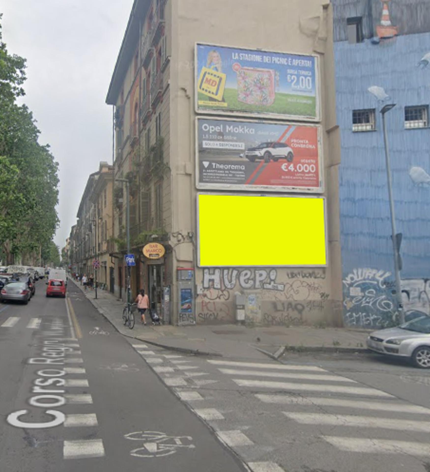 Impianto CARTELLONISTICA a Torino, in zona Bar Marco