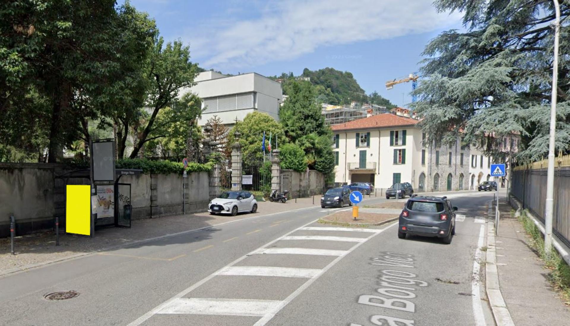 Impianto PENSILINA a Como, in zona Hostaria al Camino