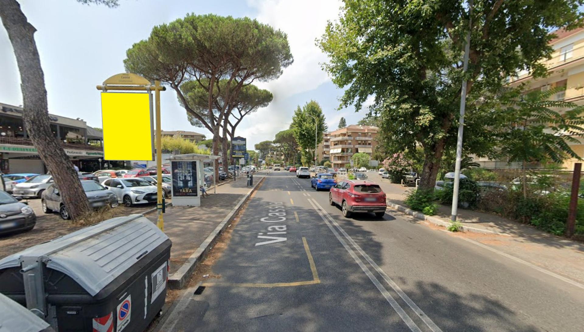 Impianto a VIA CASSIA 60 METRI DOPO SBOCCO VIA GROTTAROSSA ALTEZZA CIVICO 917 (*)  Roma