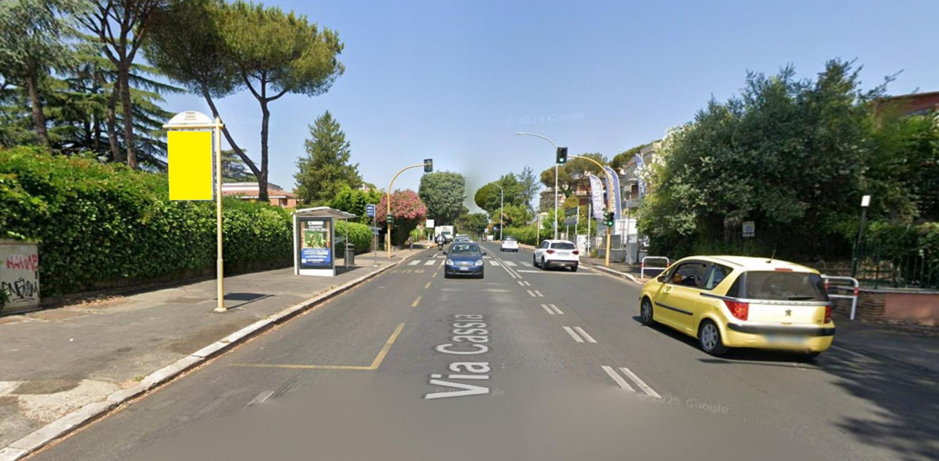 Impianto a VIA CASSIA 80 M. DOPO SBOCCO VIA BRACCIANO DOPO CIVICO 1009  (*)  Roma