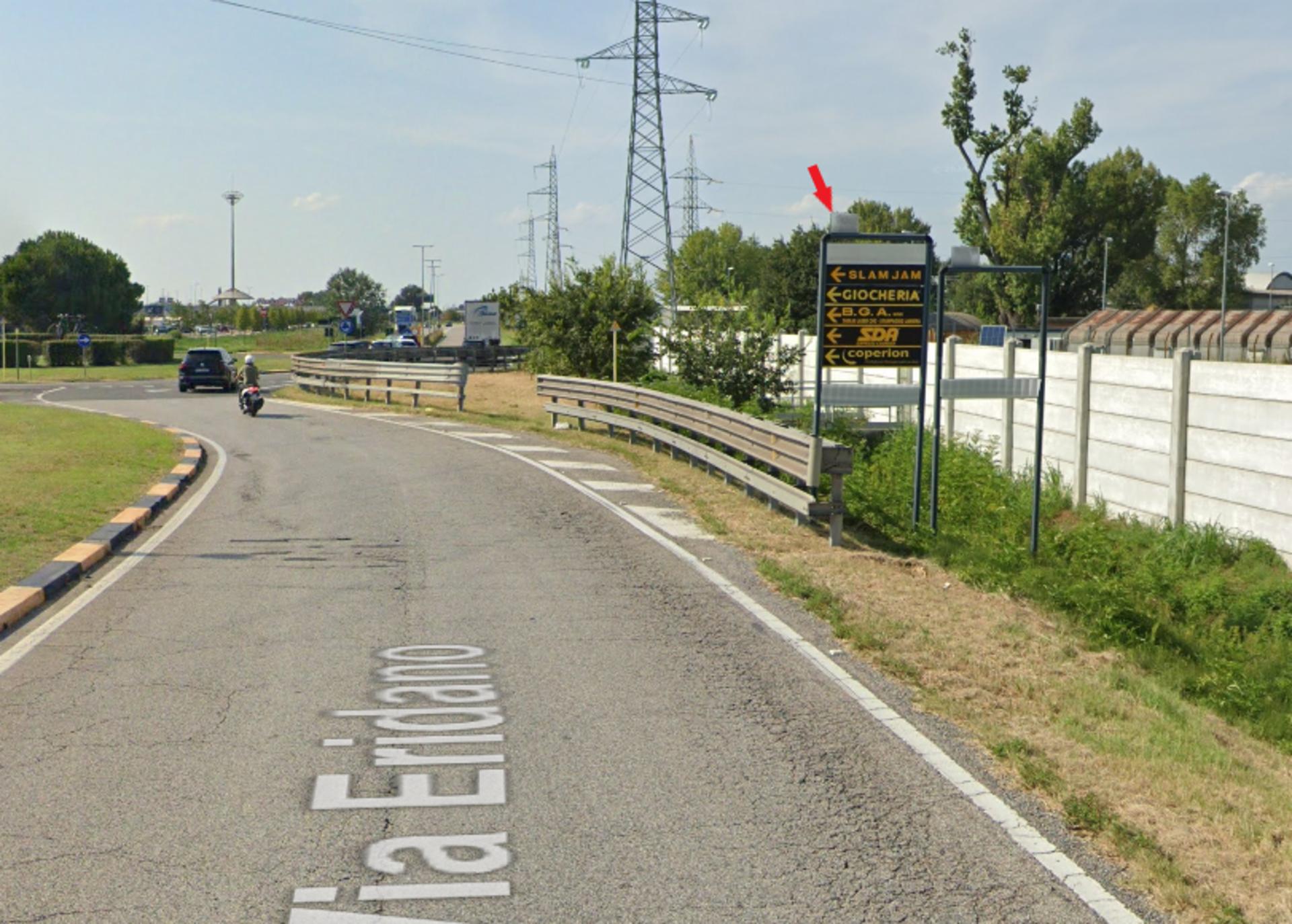 Impianto a UB 6 VIA ERIDANO-VIA FERRARI DIR.AUTOSTRADA  Ferrara