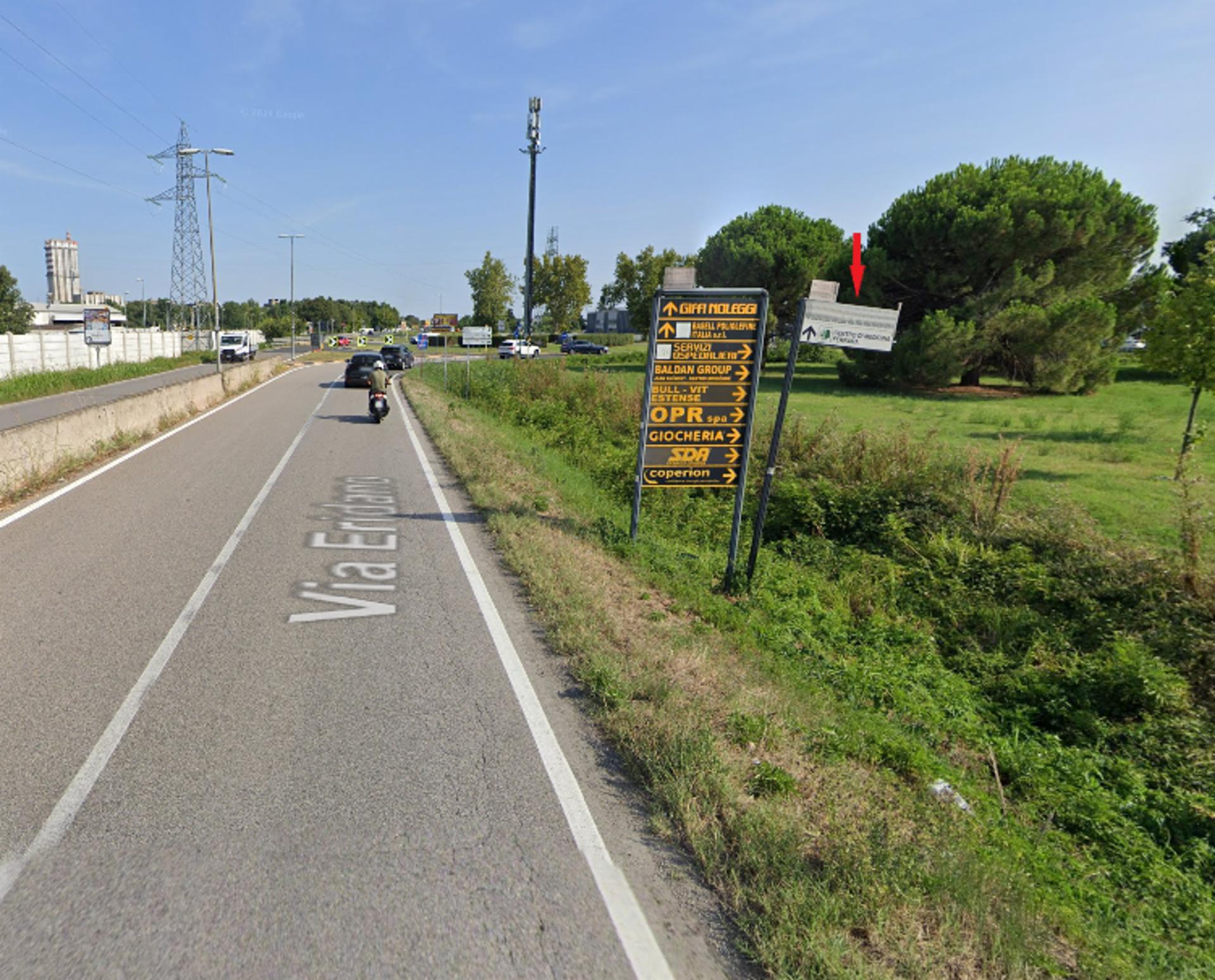 Impianto a UB 108 VIA ERIDANO PRESSI VIA DIAMANTINA  Ferrara