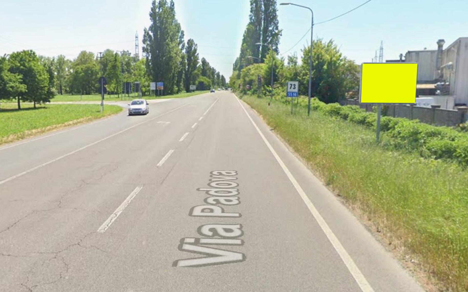 Impianto a EX SS 16 KM 73+000 DX DIM. 220X180 CM  Ferrara