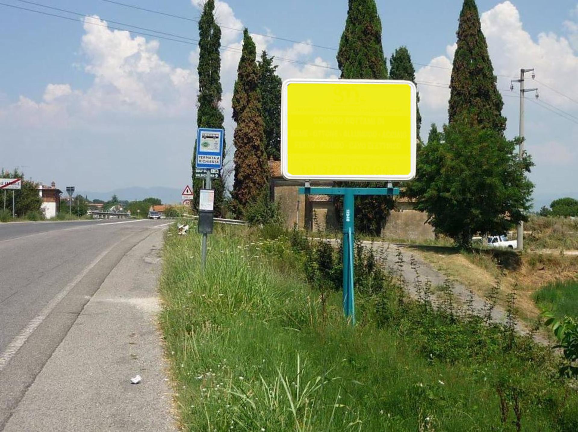 Impianto a SP 327 DI FOIANO (AREZZO) KM 21+800 LATO SINISTRO  Foiano della Chiana