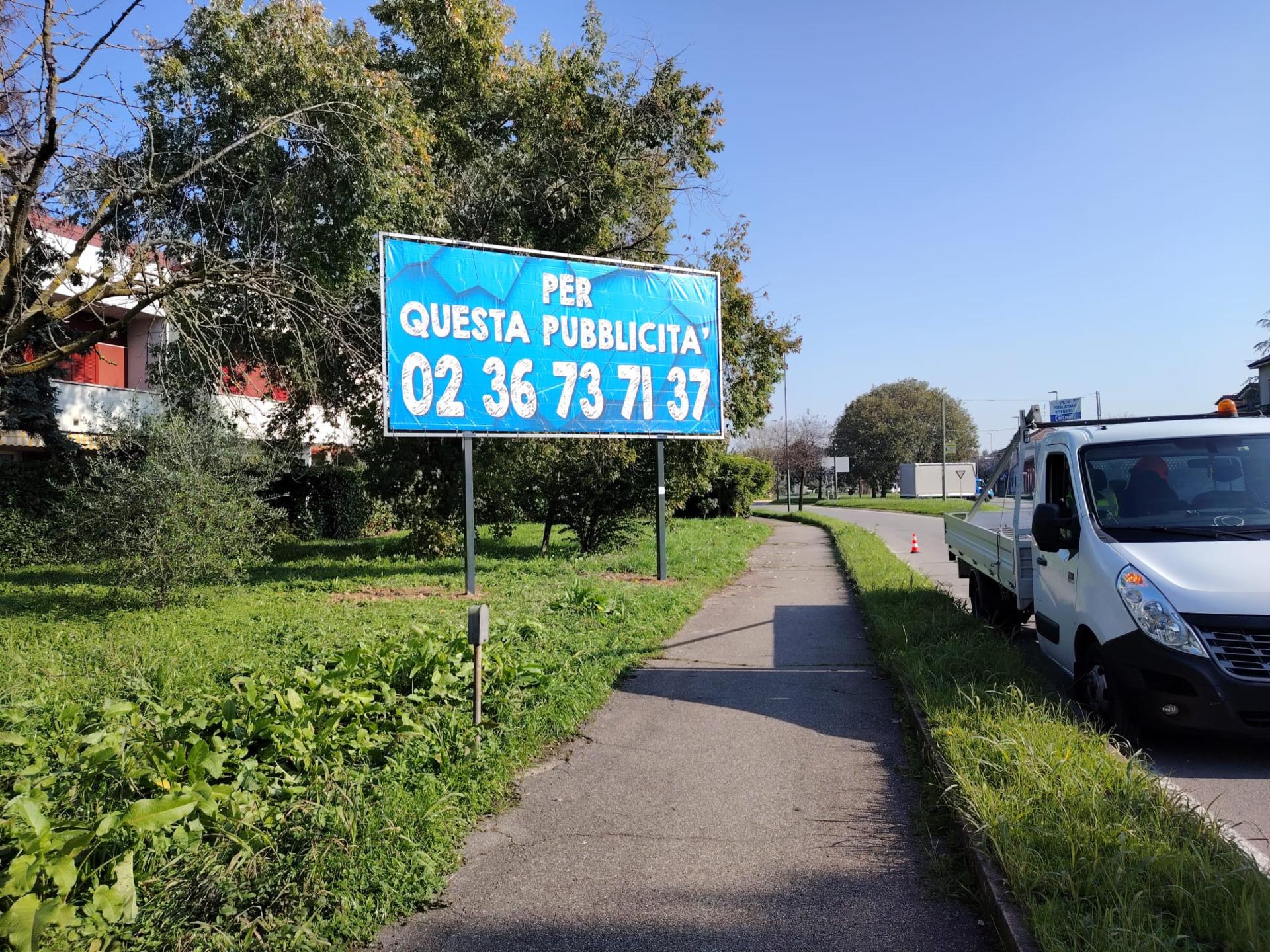 Impianto a Via Dei Mille 75 mt da rotatoria Via Aldo moro  lato sx dir. Carugate  Brugherio