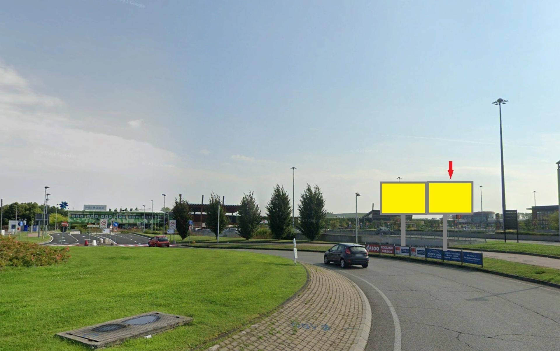 Impianto POSTER a Rozzano, in zona McDonald's