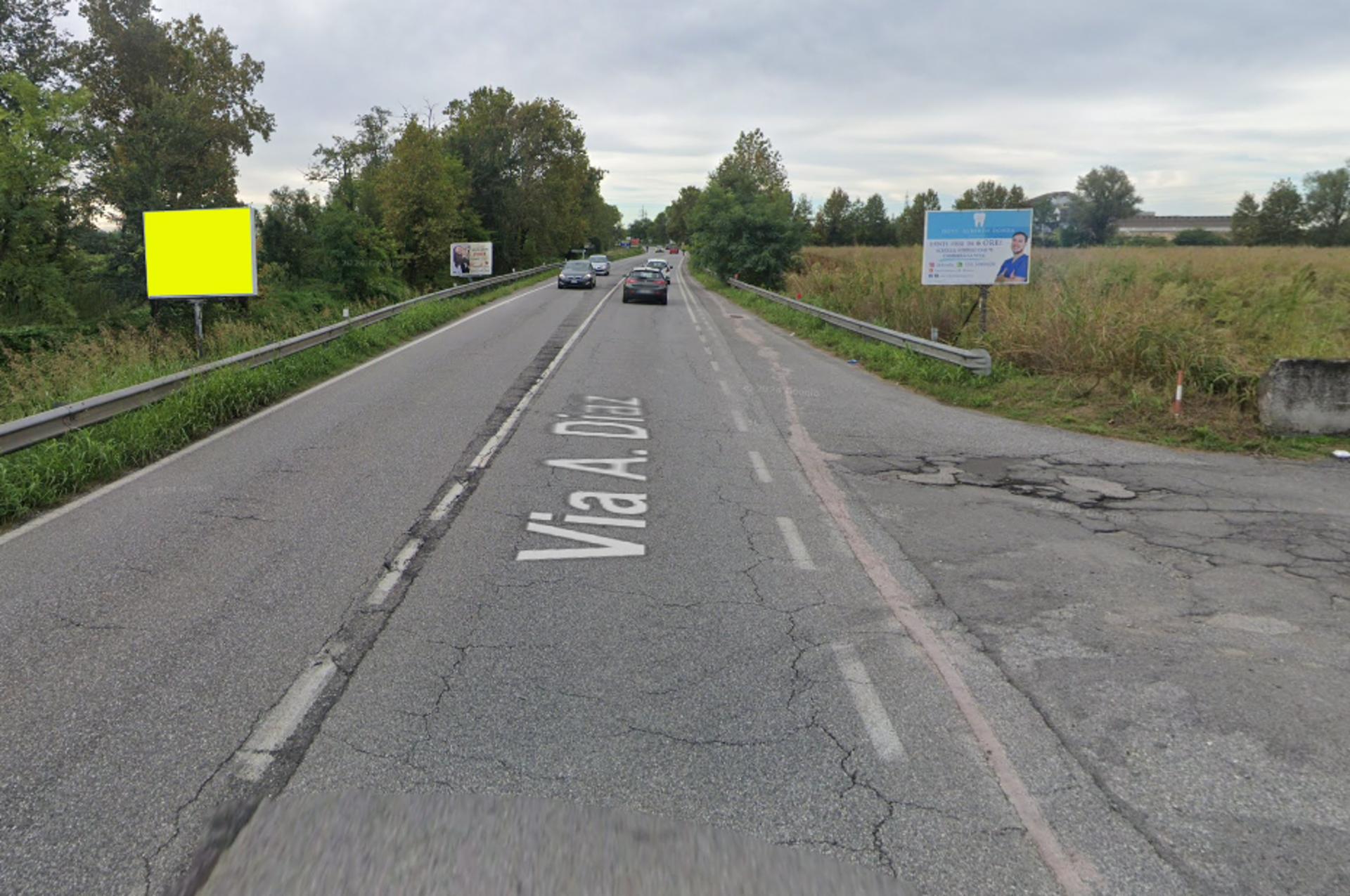 Impianto CARTELLONISTICA a San Zeno Naviglio, in zona Pasticceria Andreoni