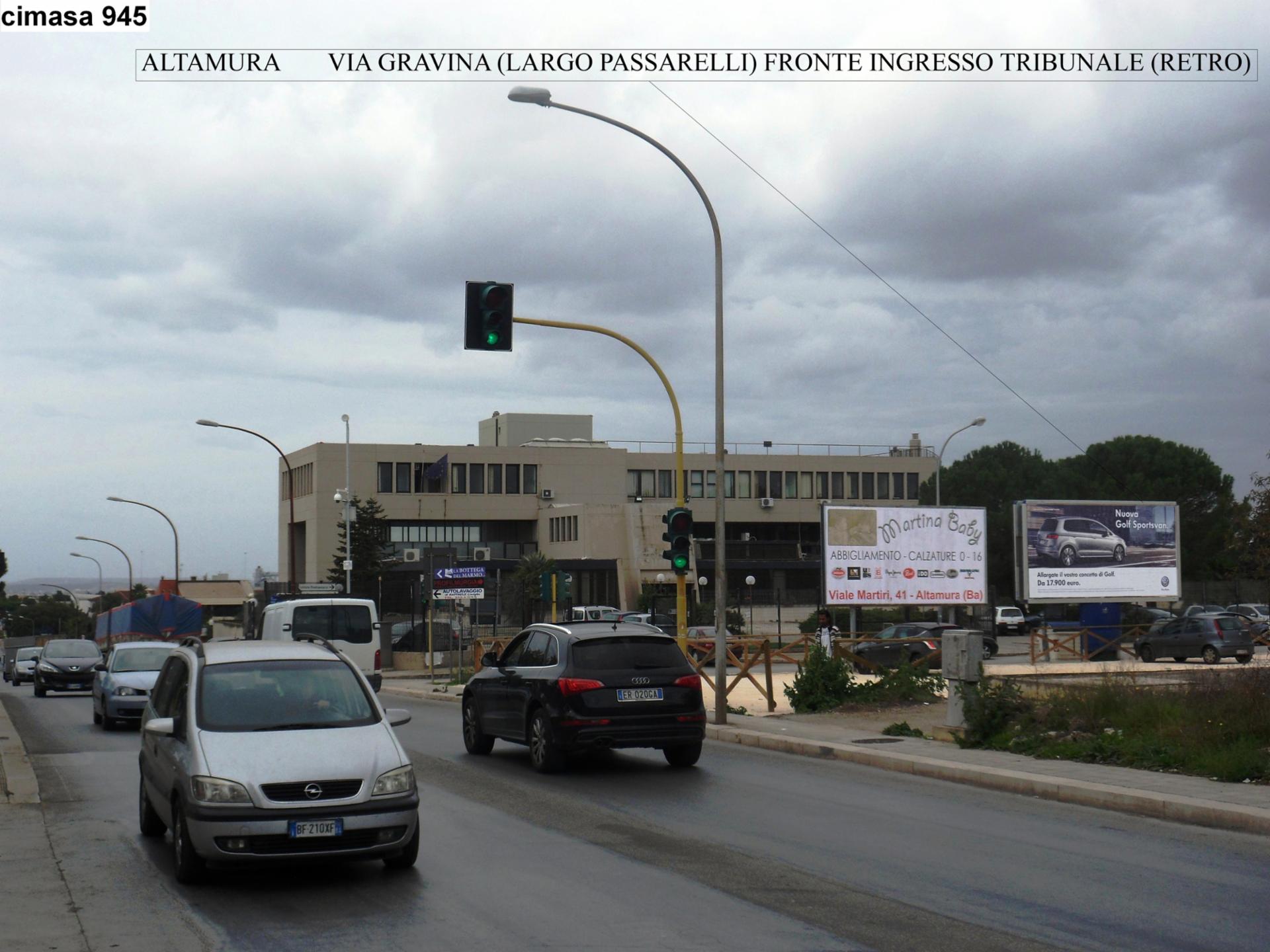 Impianto 6 X 3 a Altamura, in zona Q8