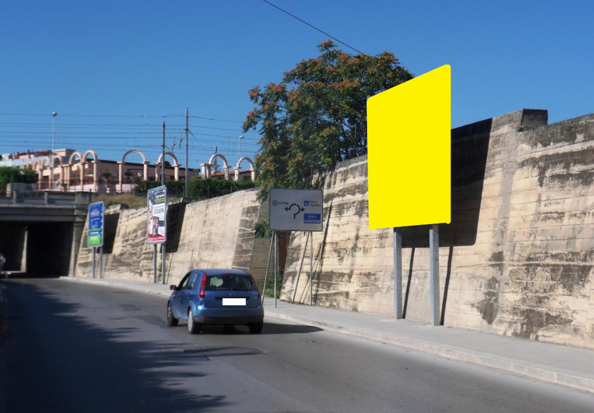 Impianto POSTER a Barletta, in zona Antica Fabbrica di Divani