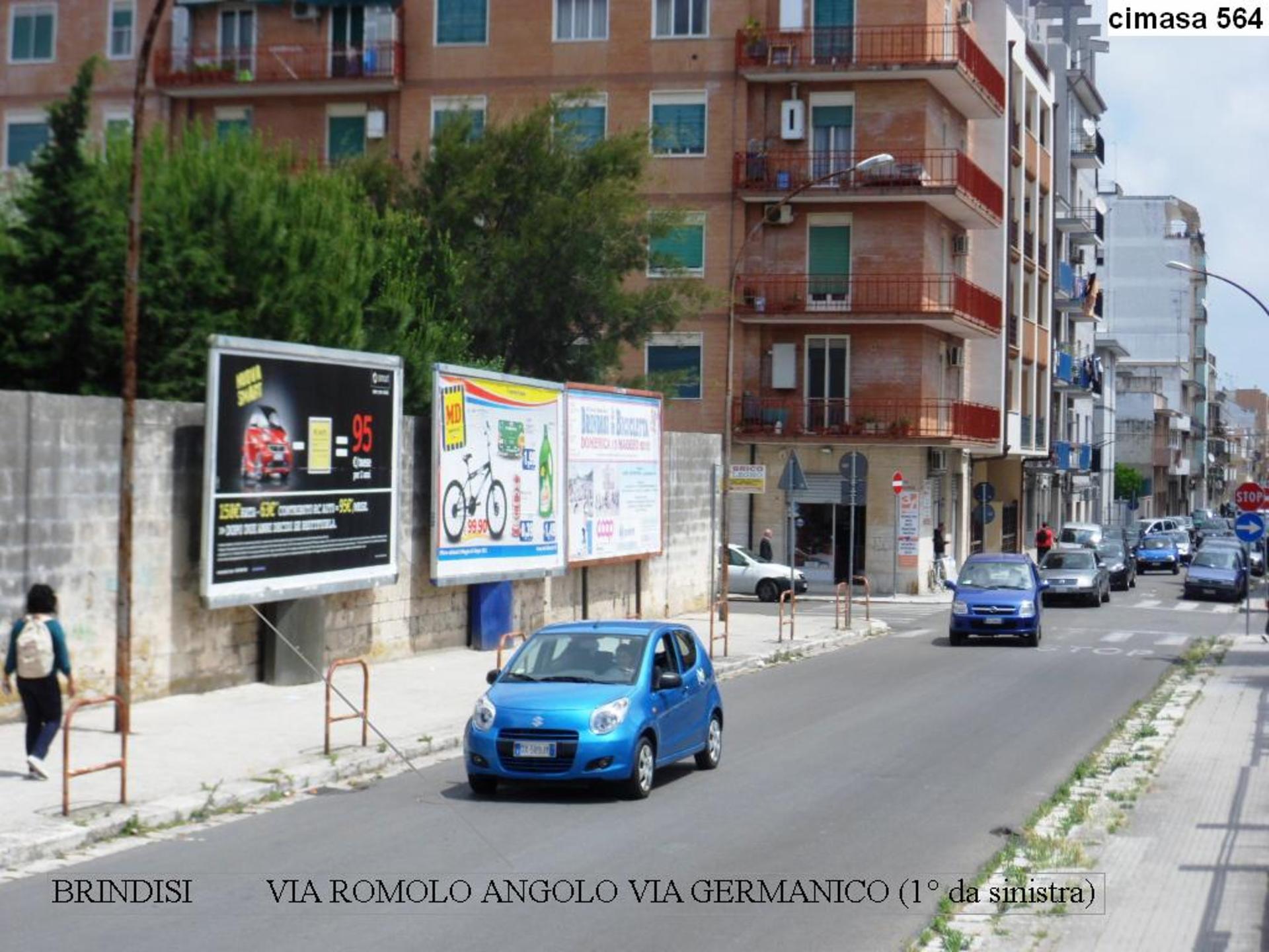 Impianto 6 X 3 a Brindisi, in zona Bar Rosso Nero