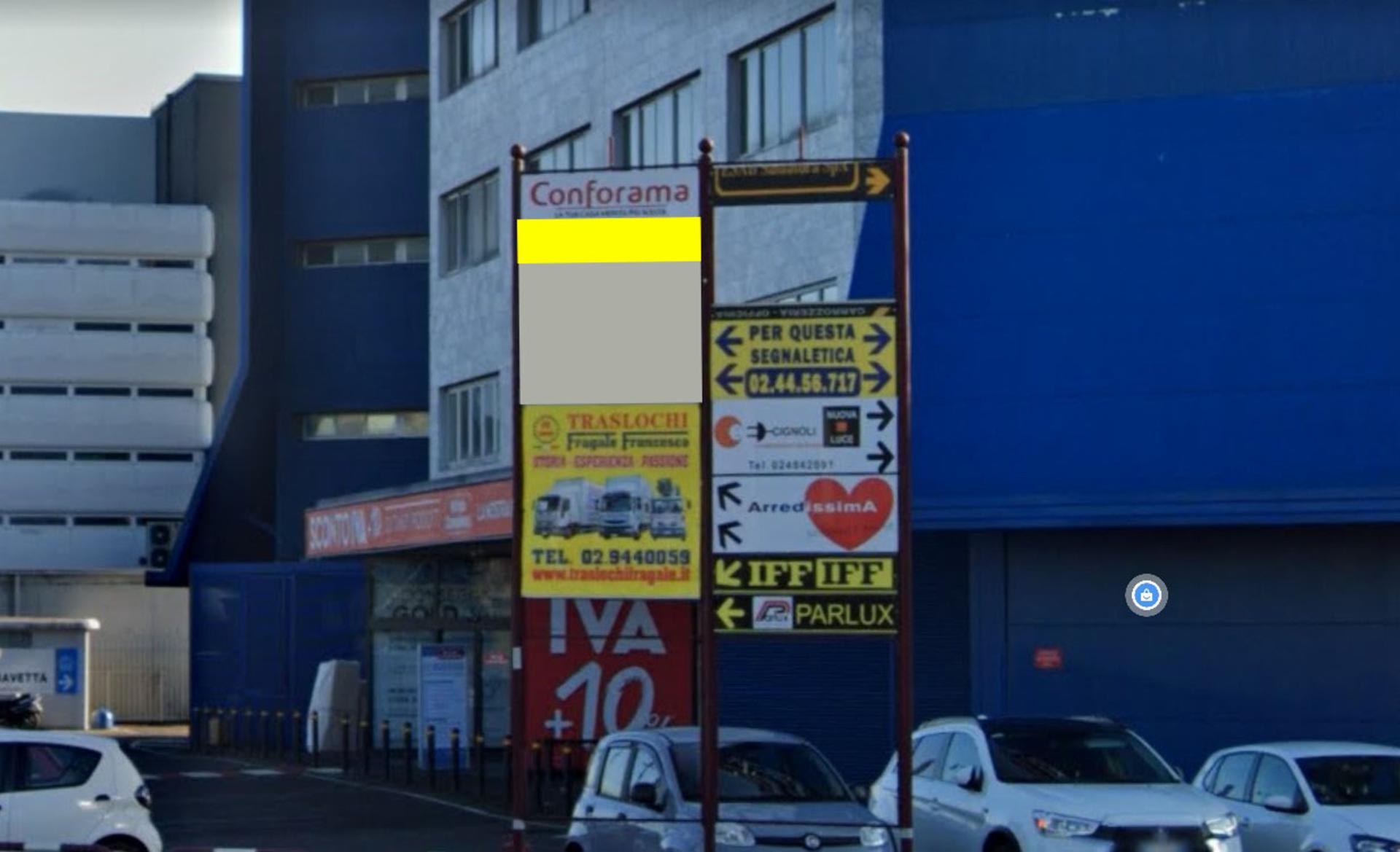 Impianto FRECCE / PREINSEGNE a Trezzano sul Naviglio, in zona Mondo Convenienza