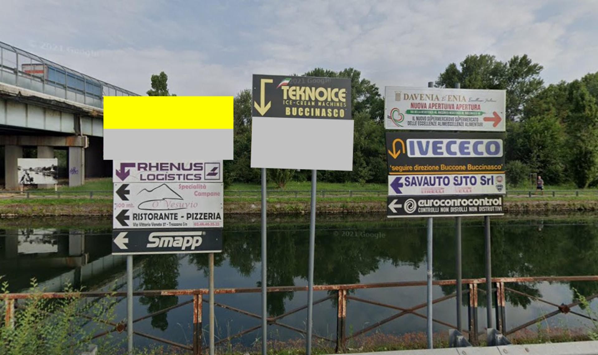 Impianto FRECCE / PREINSEGNE a Trezzano sul Naviglio, in zona PiT Stop Cafè