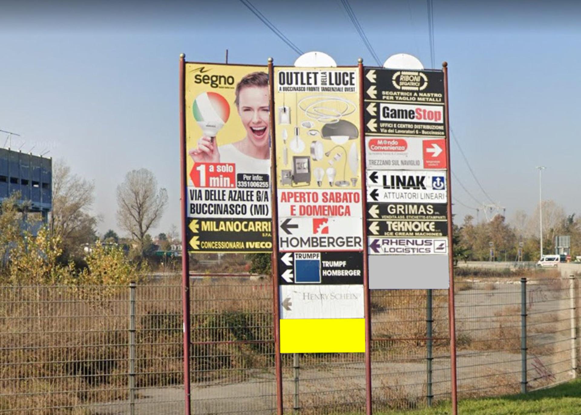Impianto FRECCE / PREINSEGNE a Trezzano sul Naviglio, in zona Ristorante Cascina Antonietta