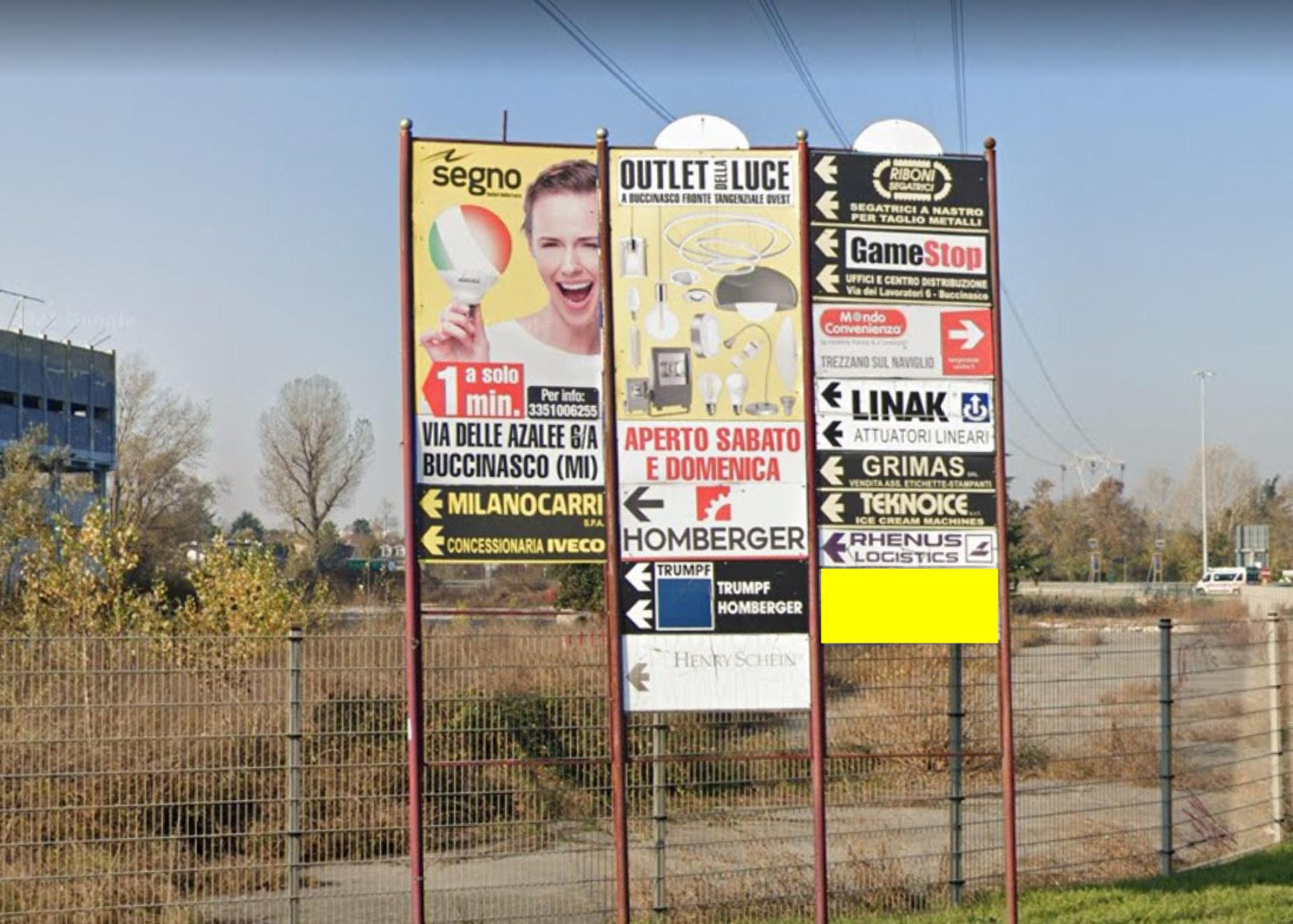 Impianto FRECCE / PREINSEGNE a Trezzano sul Naviglio, in zona Ristorante Cascina Antonietta