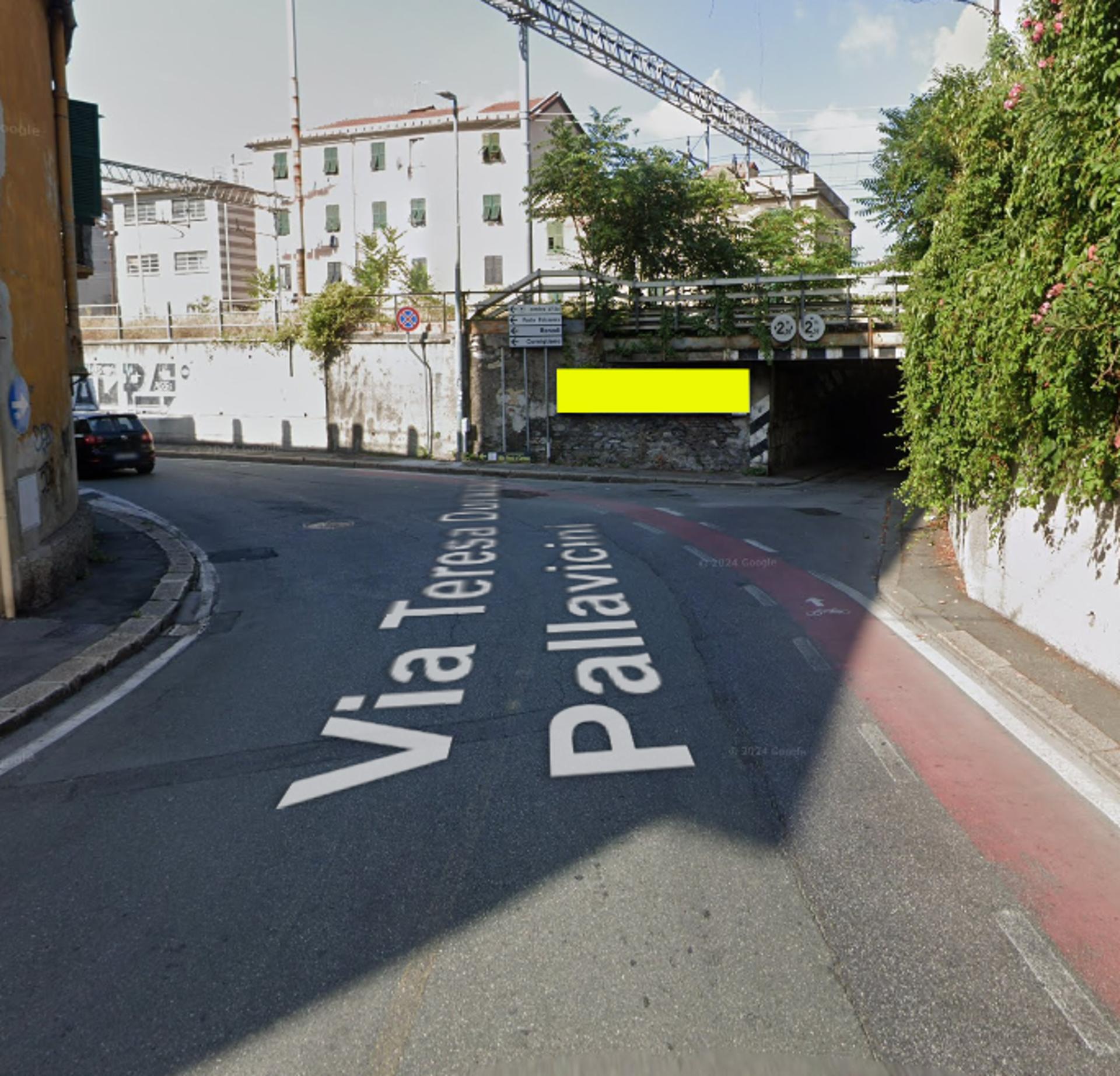 Impianto a VIA DURAZZO/PALLAVICINI SU MURO FS  Genova