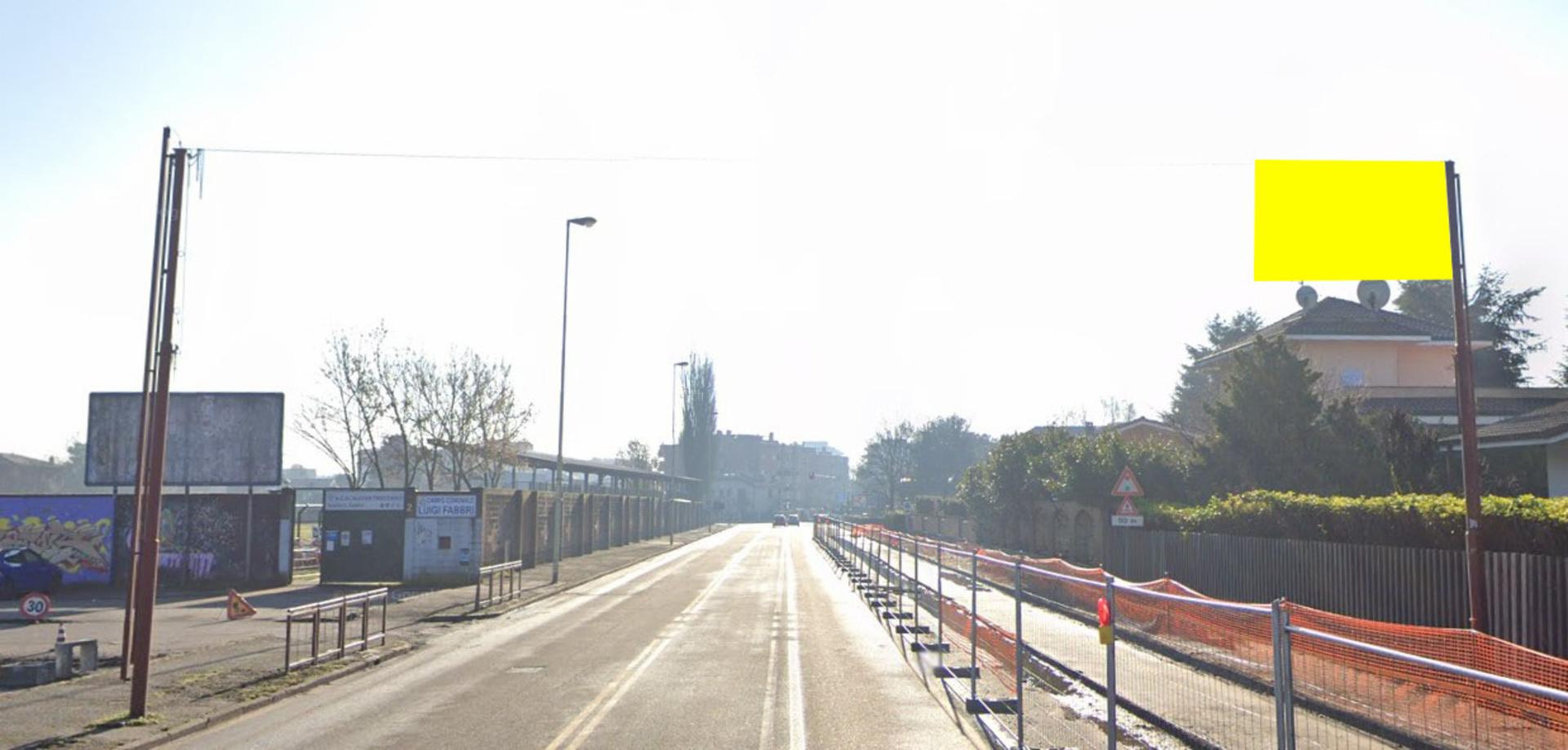 Impianto STRISCIONE a Trezzano sul Naviglio, in zona Pizza Sprint