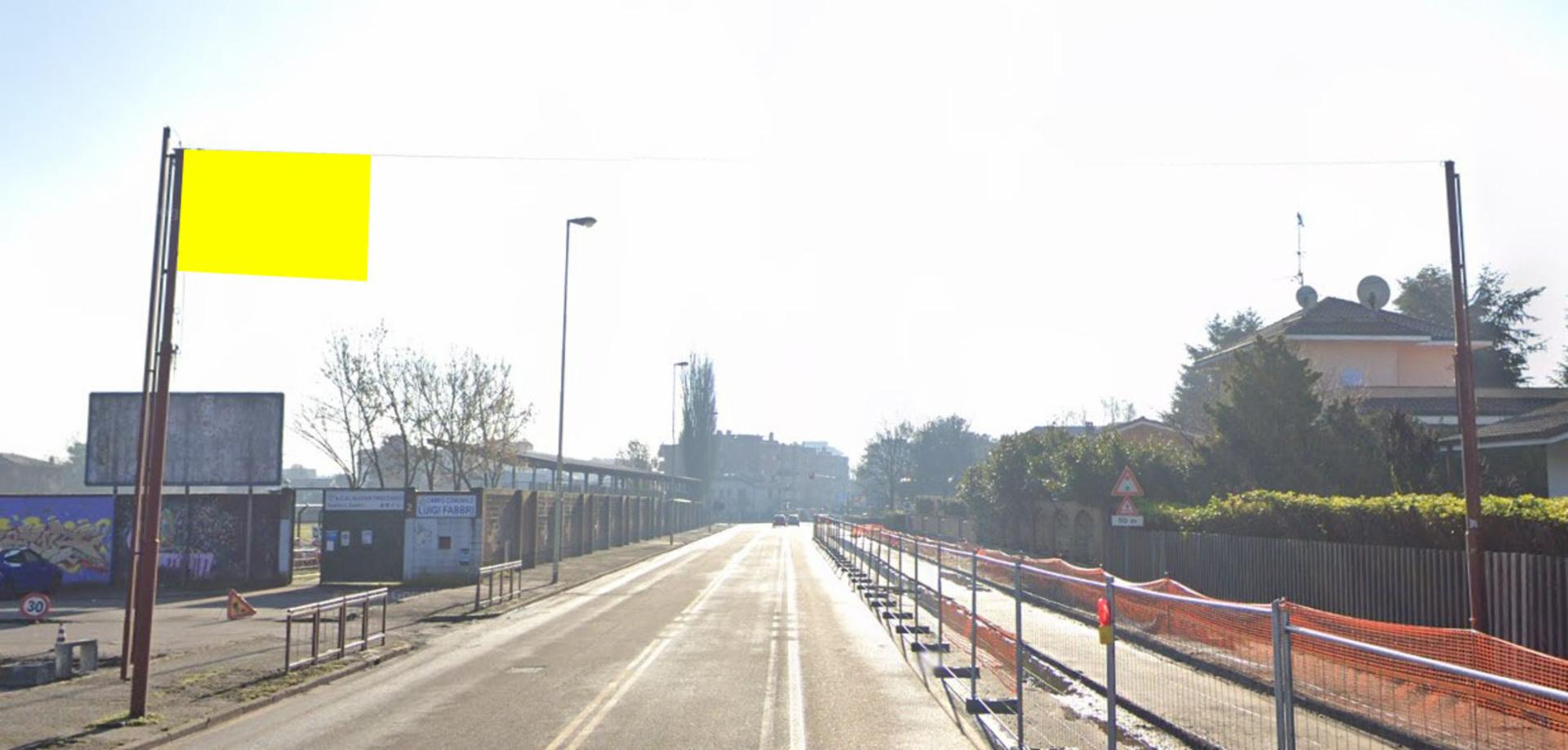 Impianto STRISCIONE a Trezzano sul Naviglio, in zona Pizza Sprint