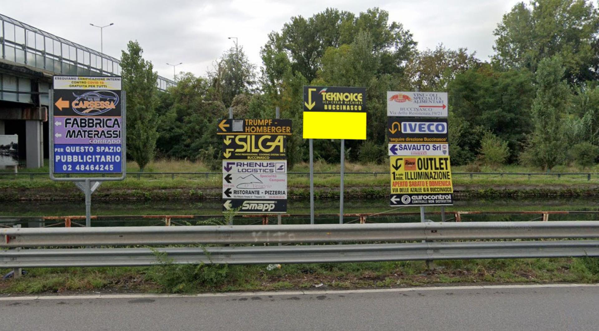 Impianto FRECCE / PREINSEGNE a Trezzano sul Naviglio, in zona PiT Stop Cafè