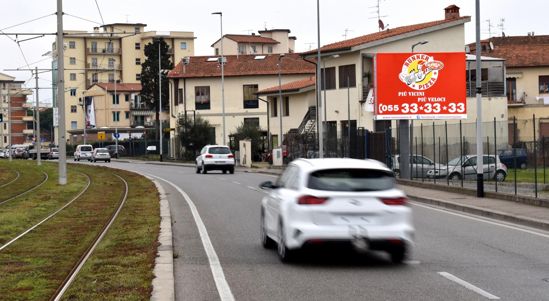 Impianto POSTER a Firenze, in zona McDonald's