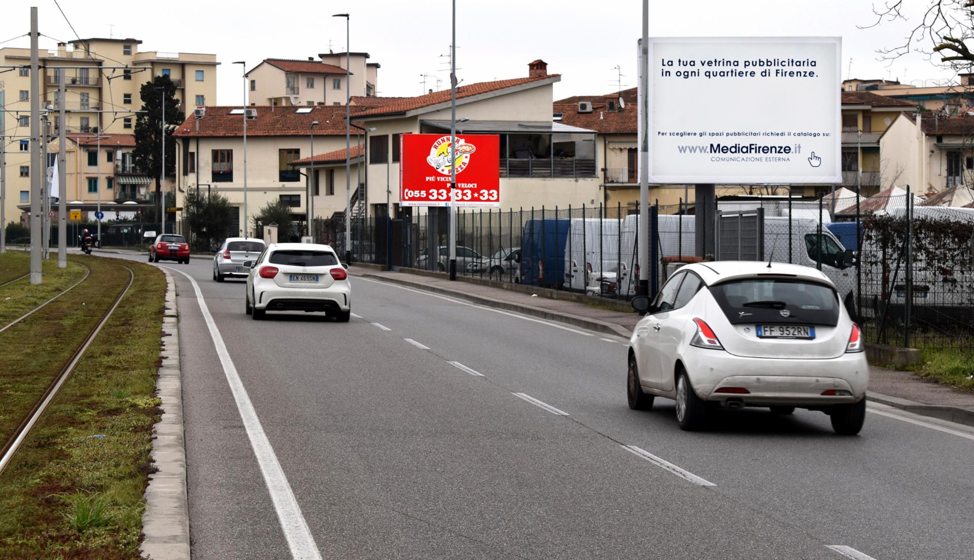 Impianto POSTER a Firenze, in zona McDonald's