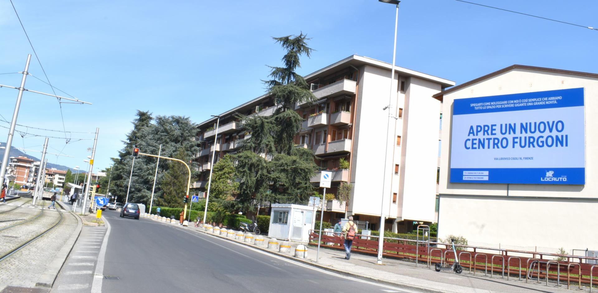 Impianto MAXI LED a Firenze, in zona Caffè della Federiga
