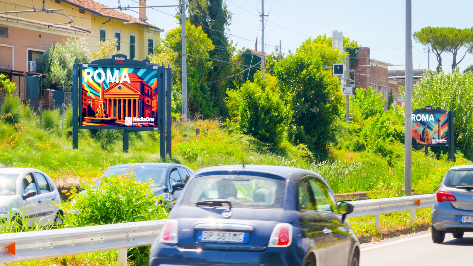 Impianto a Via Salaria- a mt.35 prima fronte civ.881  Roma