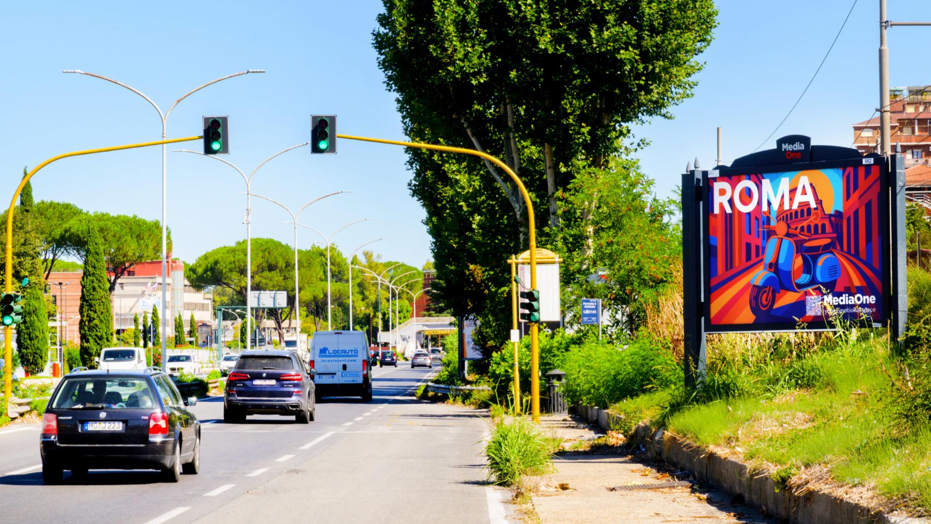 Impianto a Via Salaria- fronte civ.981 e fronte Ama  Roma