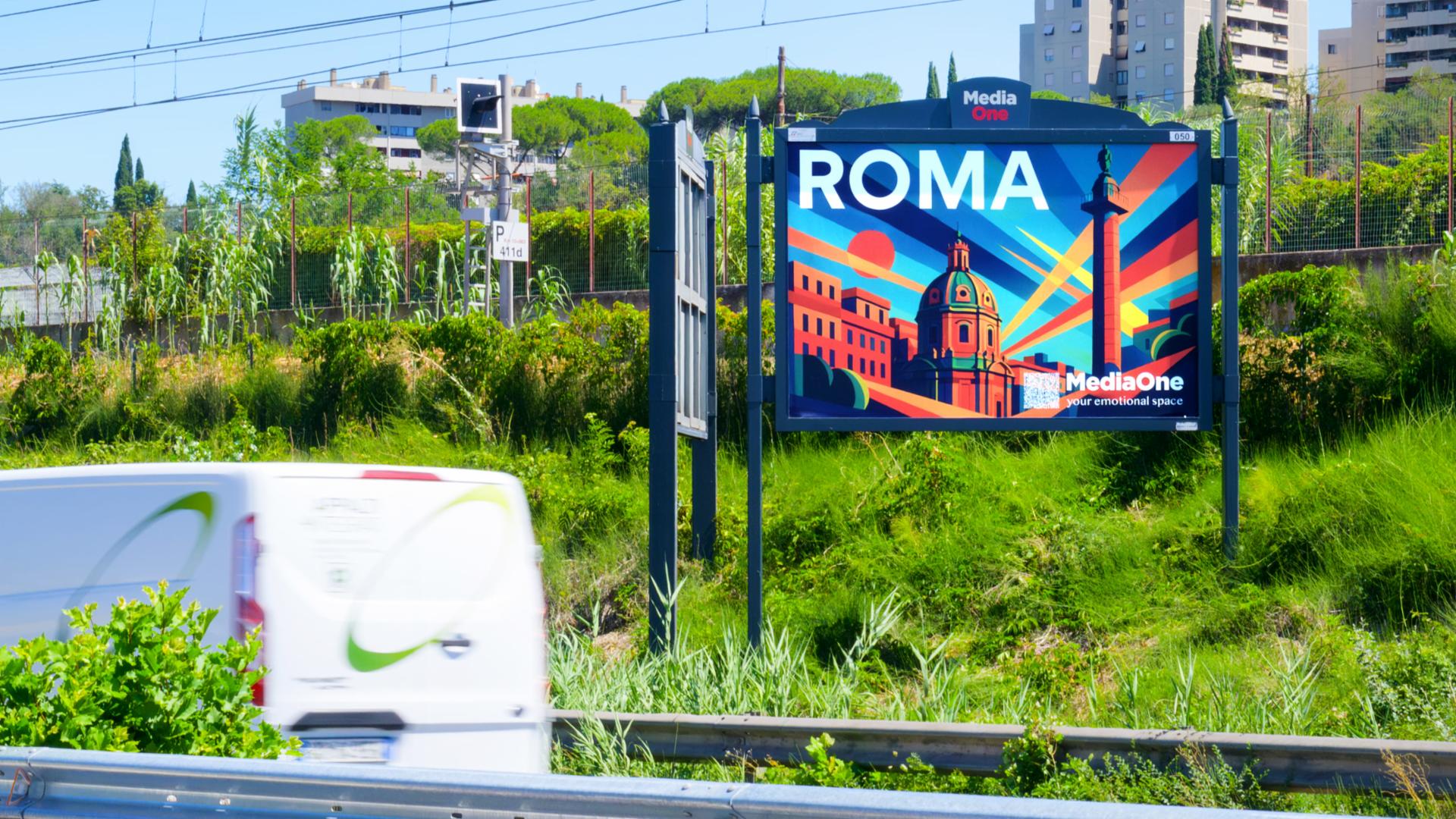 Impianto a Via Salaria- fronte Alenia a mt.80 prima civ.913  Roma