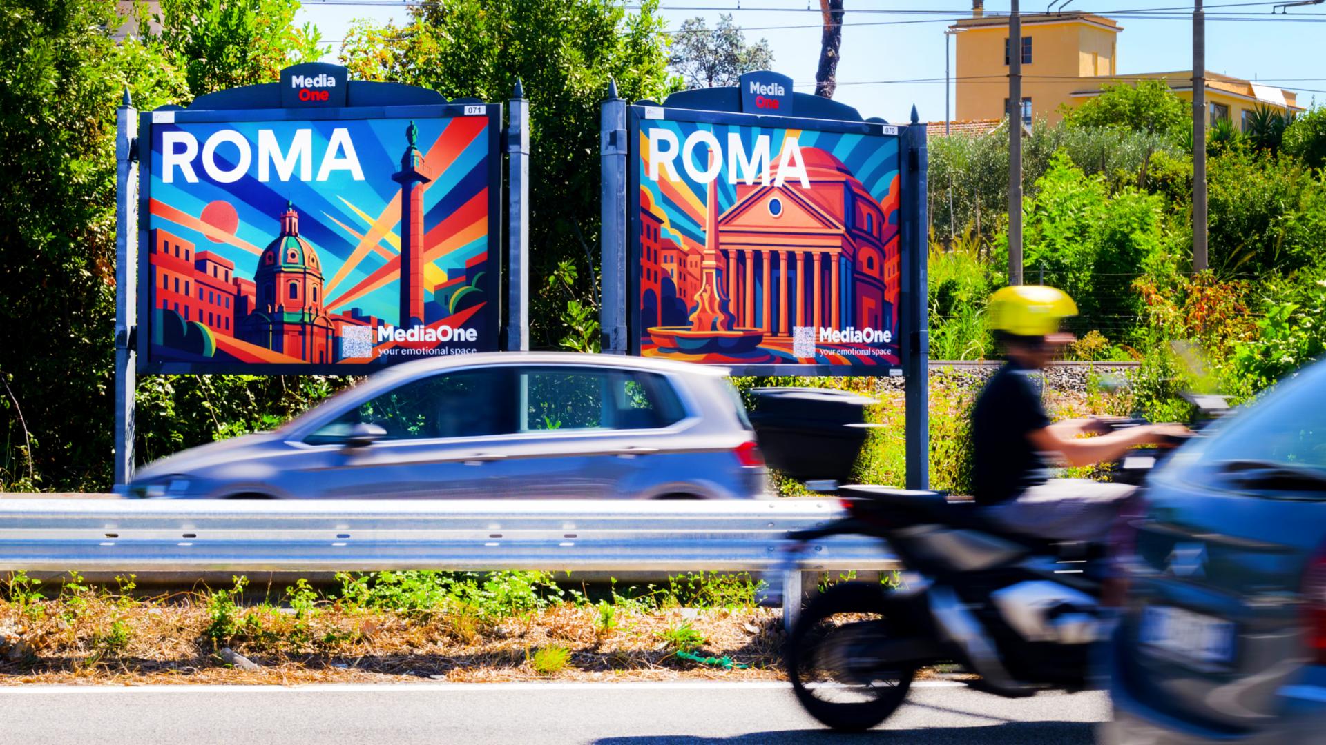 Impianto POSTER a Roma, in zona Parco delle Betulle