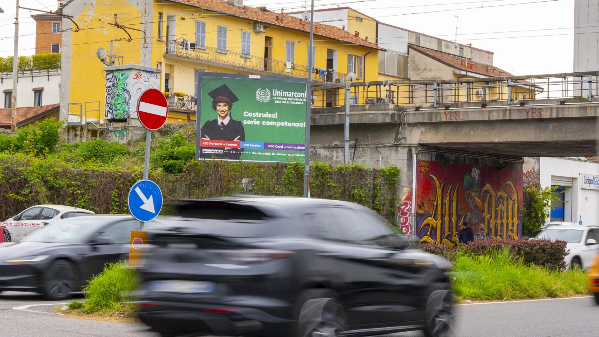 Impianto a Piazza Serafino Belfanti - massicciata sx del CF  Milano