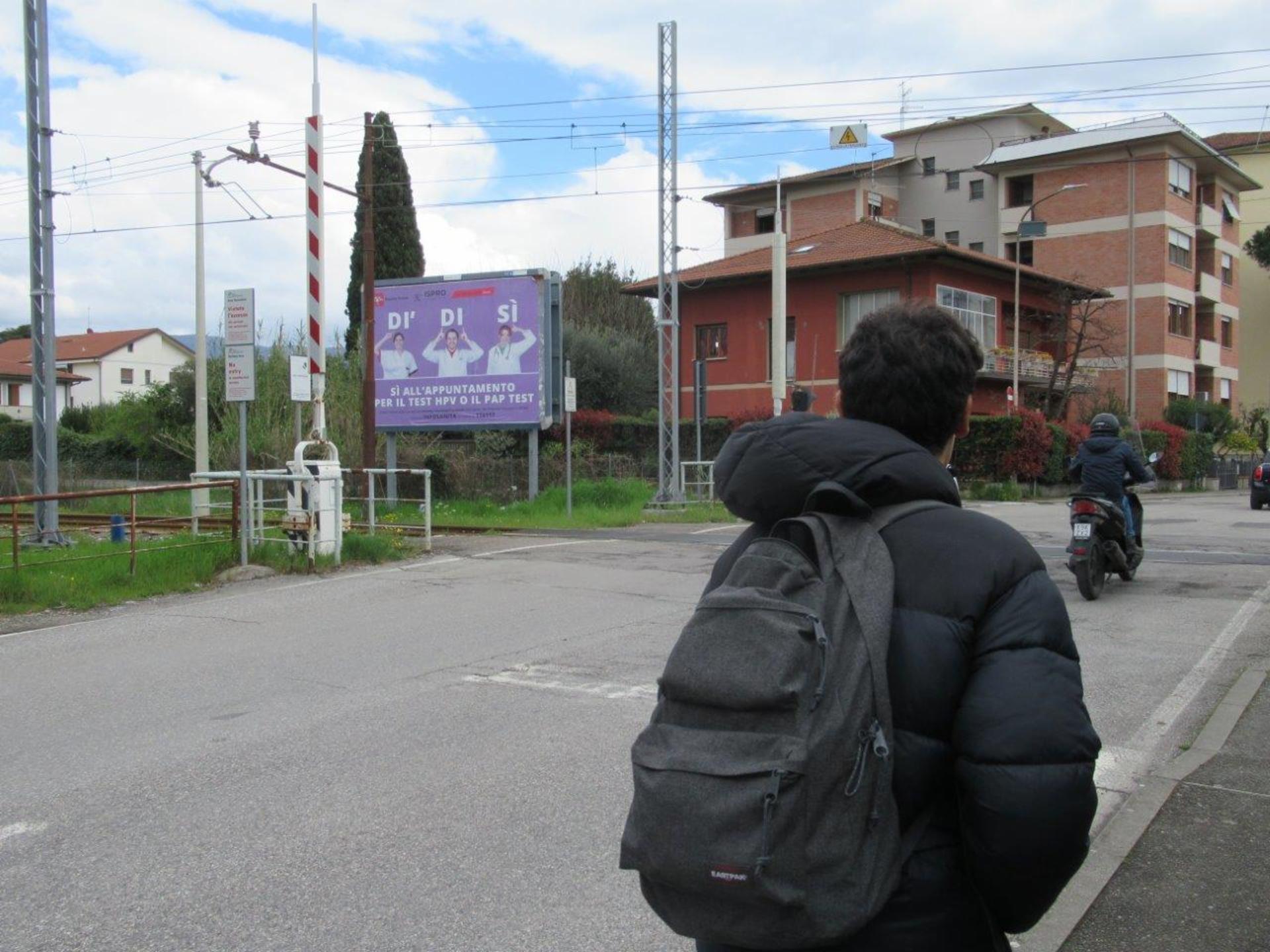 Impianto poster a Pistoia
