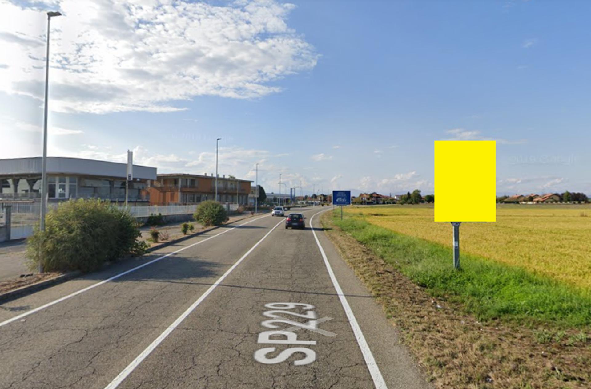 Impianto CARTELLONISTICA a Caltignaga, in zona Chiesa di San Rocco