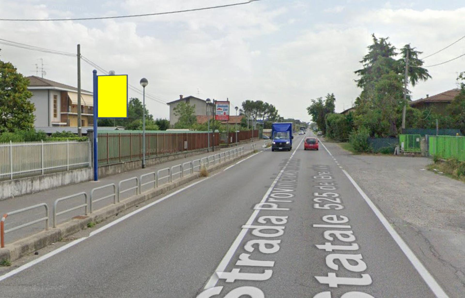 Impianto CARTELLONISTICA a Pontirolo Nuovo, in zona Pizzeria San Michele
