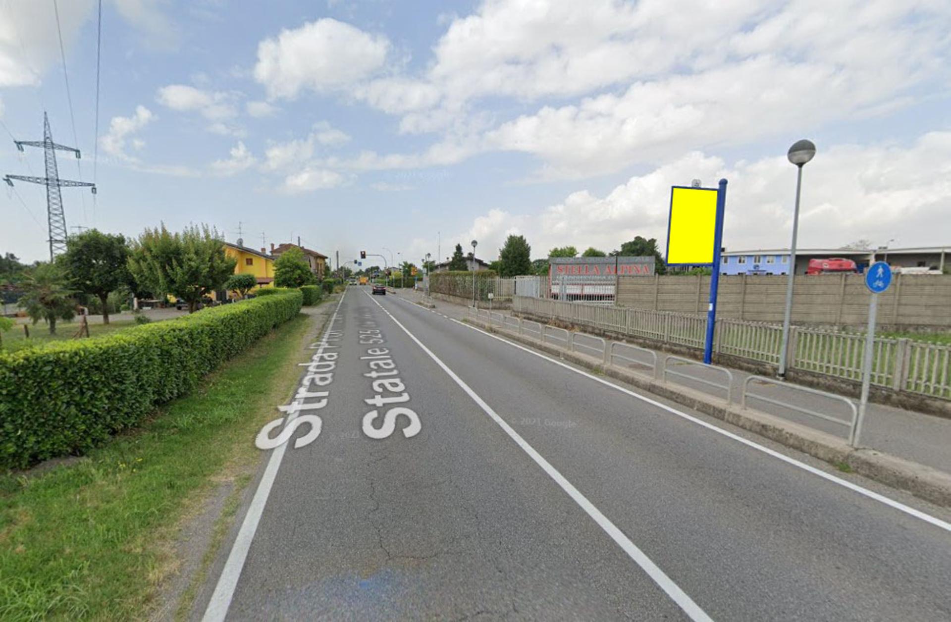 Impianto CARTELLONISTICA a Pontirolo Nuovo, in zona Chiesa del Cristo Lavoratore
