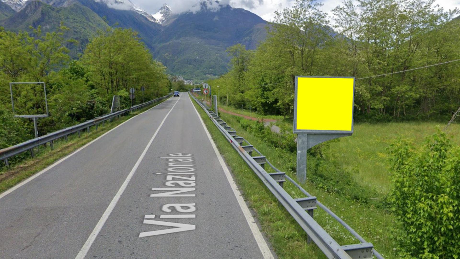 Impianto CARTELLONISTICA a Prata Camportaccio, in zona Monumento ai Caduti di San Cassiano