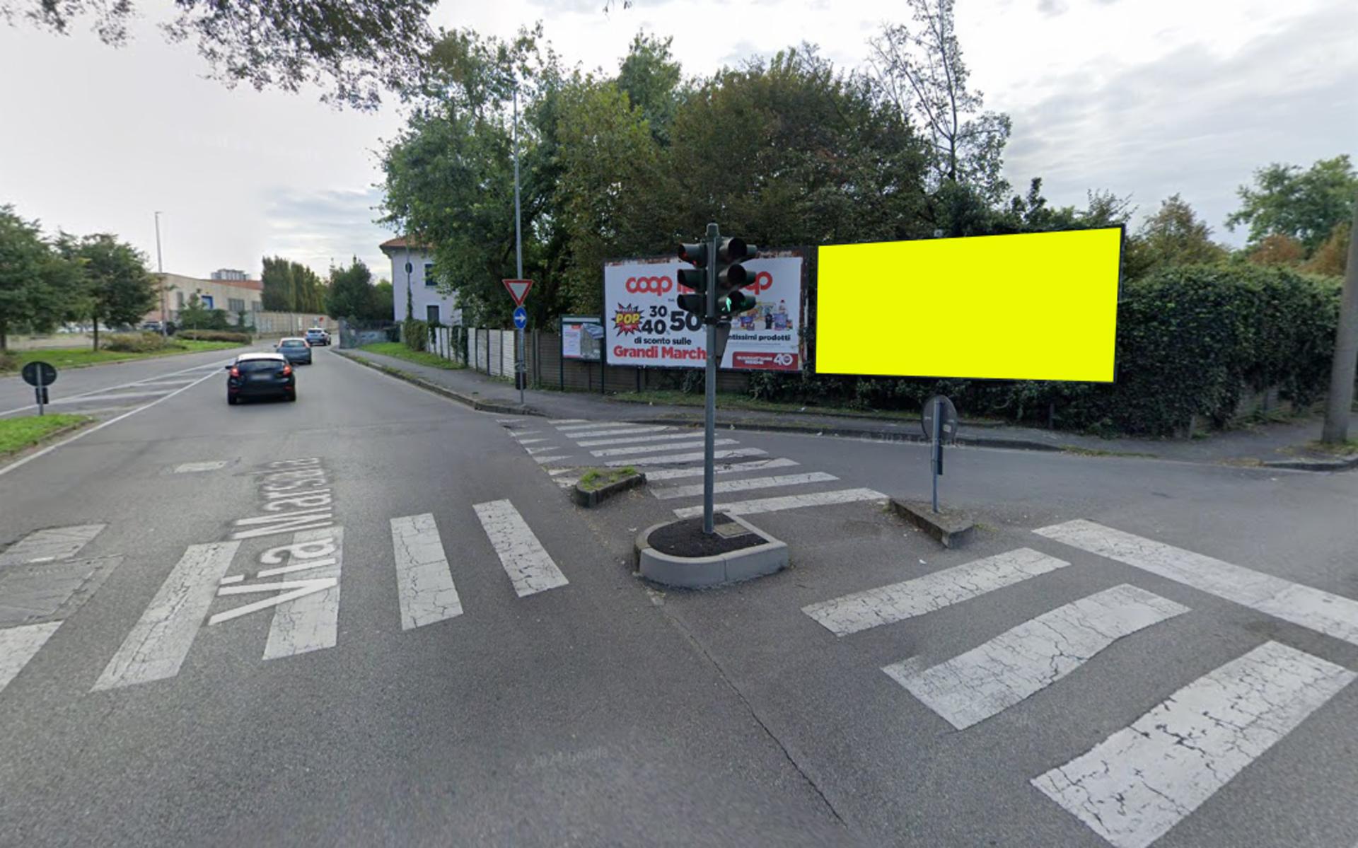 Impianto a Via Goldoni (ang. Via Marsala) dx  Monza