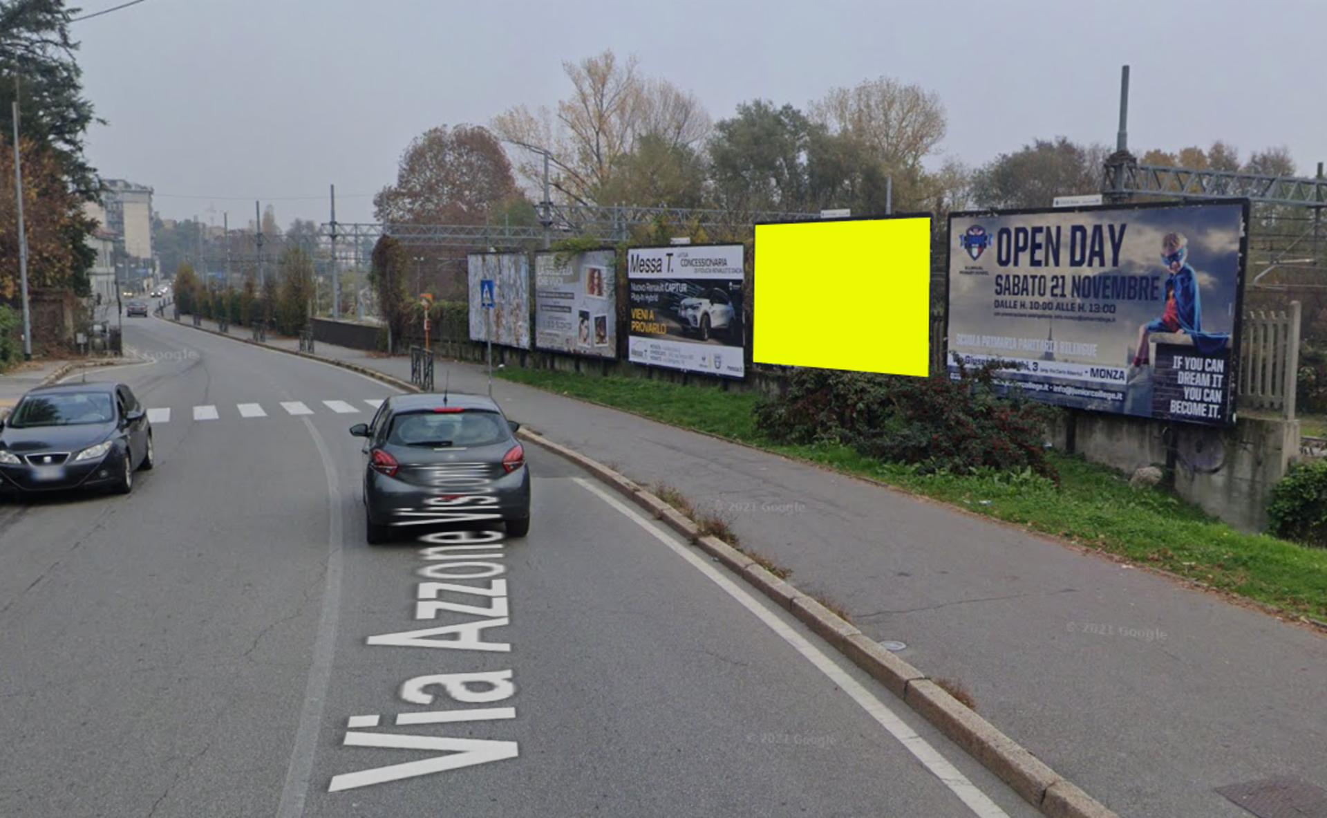 Impianto a Via Visconti (fr. parch. Rinascente) 2dx  Monza