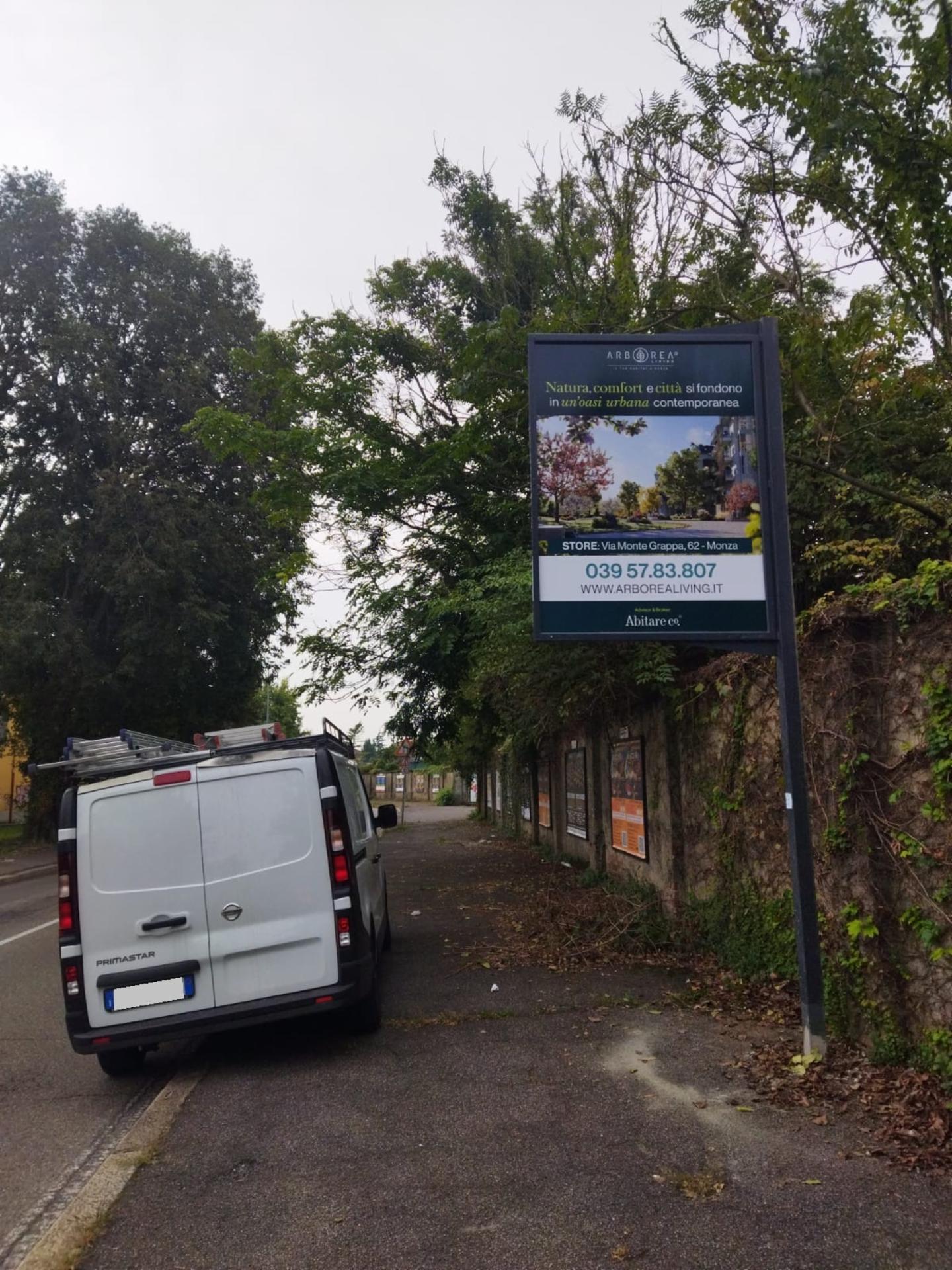 Impianto a Via Toniolo prima di Via Montegrappa 27 Monza