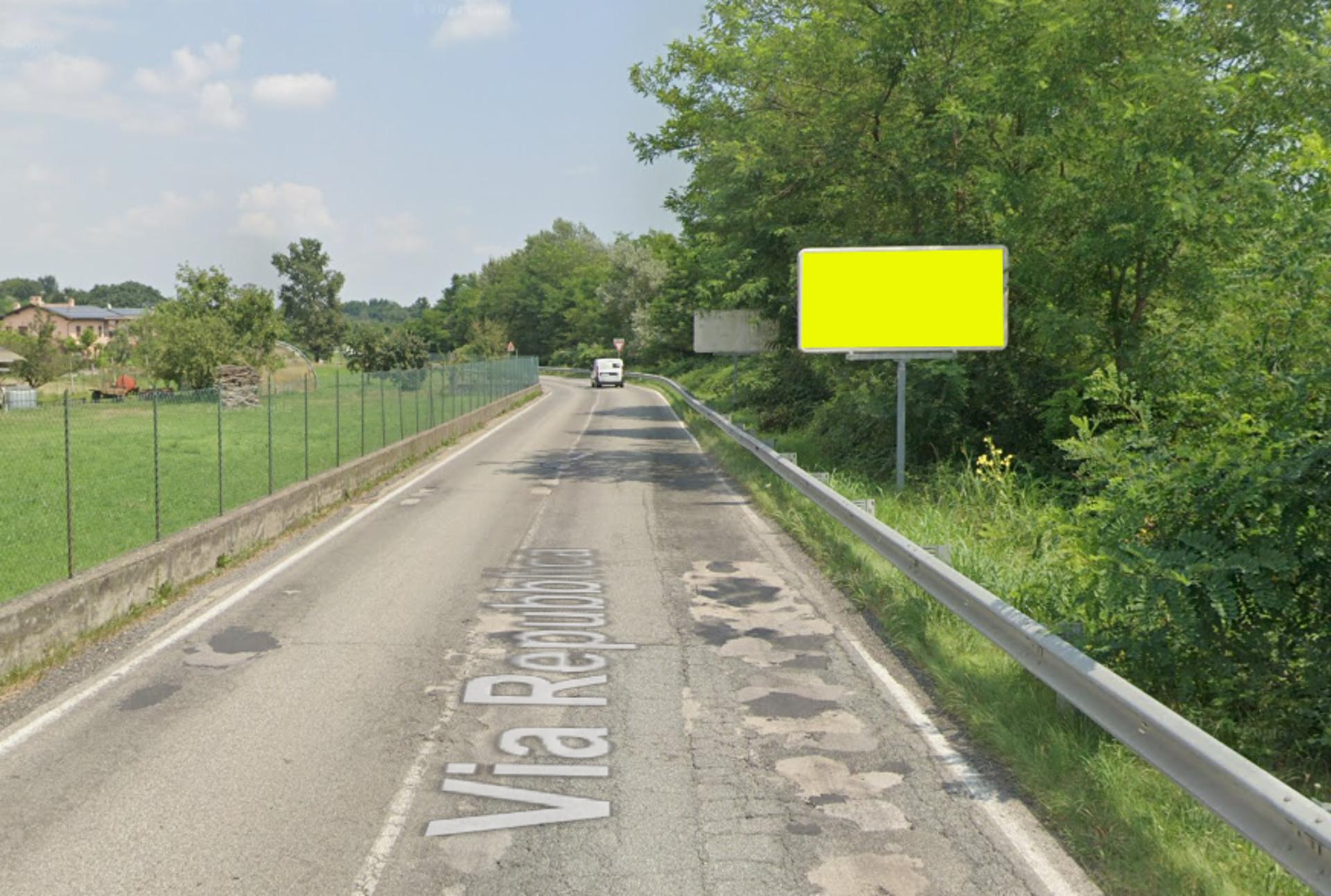 Impianto a Via Repubblica 125 mt. dopo Via Pistino, in arrivo da Ivrea  Mongrando
