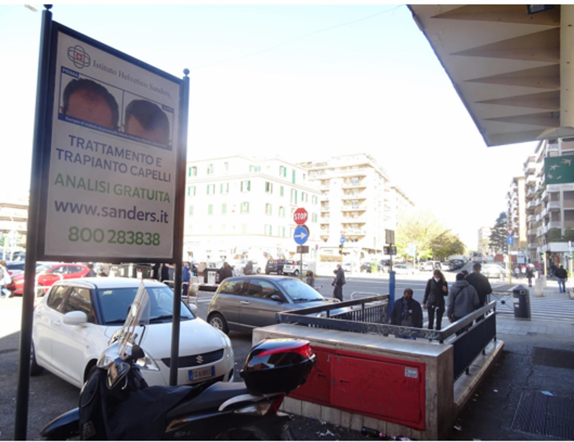Impianto STENDARDO a Roma, in zona Shopping Center Tuscolano